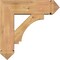 Ekena Millwork Imperial Arts and Crafts Smooth Bracket w/ Offset Brace, Western Red Cedar, 7 1/2"W x 24"D x 24"H BKT0806X24X24IMP03SWR - alternate 2